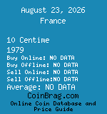 France 10 Centime 1979  coin