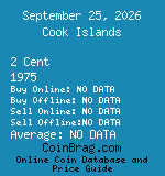 Cook Islands 2 Cent 1975  coin