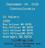 Czechoslovakia 10 Haleru 1989  coin