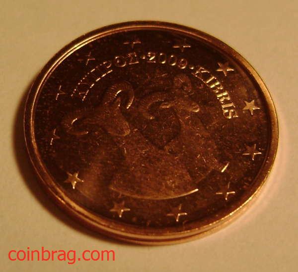 Free 2009 2 Euro Cent Coin from Cyprus Reverse